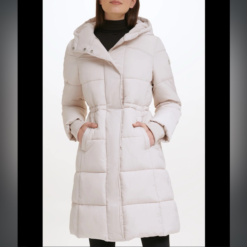 Kenneth Cole NY memory 3/4 length puffer jacket